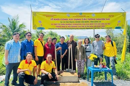 Khởi công cầu Tường Nguyên 549 được khởi công tại xã Tân Trạch, H.Cần Đước