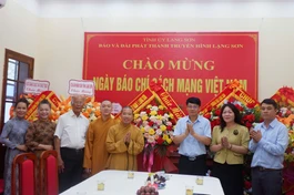Ban Trị sự GHPGVN tỉnh chúc mừng Ngày Báo chí Cách mạng Việt Nam đến Báo và Đài Phát thanh và Truyền hình tỉnh Lạng Sơn