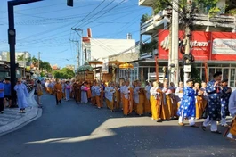 Cung tống kim quan Ni trưởng Thích nữ Như Tâm đến nơi trà-tỳ