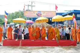 Thực hiện nghi thức động thổ, khởi công chùa Bồ Đề hải đảo tại Phú Quốc