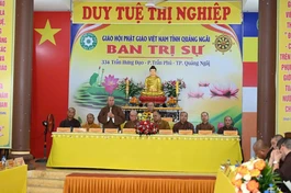 Ban Trị sự GHPGVN tỉnh Quảng Ngãi họp toàn thể đầu tiên sau sáp nhập