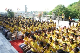 Khóa tu tại tổ đình Linh Ứng Non Nước với sự tham gia của 500 tu sinh