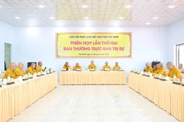 Buổi họp của Ban Thường trực Ban Trị sự Phật giáo tỉnh Tây Ninh