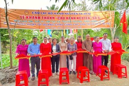 Câu lạc bộ Hạnh Nguyện cùng địa phương khánh thành và đưa vào sử dụng cầu Hạnh Nguyện số 6