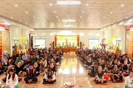 Đắk Lắk: Gần 300 Phật tử người đồng bào dân tộc tham gia khóa tu "Phật về buôn làng"