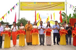 Khánh thành cầu Tường Nguyên số 550, với chiều rộng 3,8m, chiều dài 70m - Ảnh: T.N