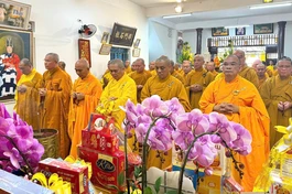 Chư tôn đức thành kính dâng nén tâm hương tưởng niệm Giác linh Trưởng lão Hòa thượng Thích Trí Tâm