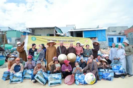 Đoàn phân ban Ni giới T.Ư hỗ trợ những gia đình bị sập nhà tại tỉnh Đắk Lắk