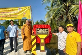  Chùa Tường Nguyên khánh thành cầu Tường Nguyên 559, tại xã Tân Tây, tỉnh Tây Ninh