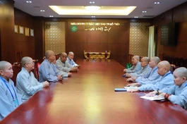 Phân ban Ni giới TP.HCM có buổi họp nhằm triển khai các hoạt động Phật sự - Ảnh: Trung Thắng