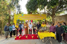 Chùa Tường Nguyên khởi công cầu số 575 tại tỉnh Đồng Tháp