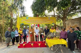 Chùa Tường Nguyên khởi công cầu số 575 tại tỉnh Đồng Tháp