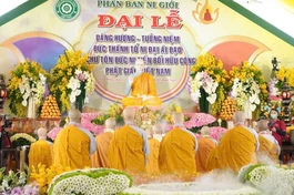 Lễ dâng hương tại chùa Phước Huệ vào sáng 23-3-2026