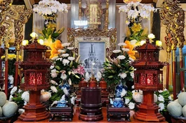 Di ảnh Trưởng lão Hòa thượng Thích Huệ Thành tại chùa Gia Hưng