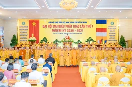 Ra mắt nhân sự Ban Trị sự Phật giáo TP.HCM nhiệm kỳ I (2026-2031) - Ảnh: Đăng Huy