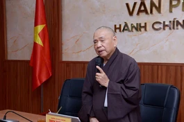 Trưởng lão Hòa thượng Thích Thiện Pháp chủ trì buổi họp