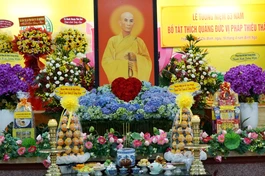 Di ảnh Bồ-tát Thích Quảng Đức tôn trí tại thiền viện Quảng Đức