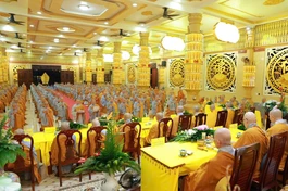 Đoàn Phân ban Ni giới Trung ương tại trường hạ chùa Long Vân, TP.Đồng Nai