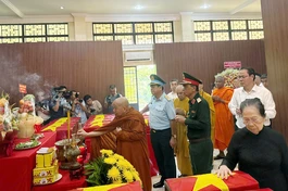 Hài cốt liệt sĩ được tìm thấy, quy tập tại Nhà tưởng niệm Công viên Lê Thị Riêng