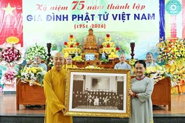 Hòa thượng Thích Thanh Huân chứng minh lễ kỷ niệm 75 năm ngày thành lập Gia đình Phật tử VN