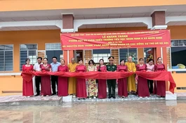 Cắt băng khánh thành, đưa vào sử dụng phòng học mang tên Vũ Xuân Thiều