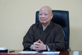 Hòa thượng Thích Lệ Trang chủ trì buổi họp tại Việt Nam Quốc Tự - Ảnh: H.Diệu/BGN