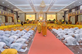 Trang nghiêm khai mạc Đại giới đàn Thanh Kiểm Phật lịch 2570, tại Việt Nam Quốc Tự