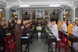 Ban Trị sự Phật giáo quận Gò Vấp nhiệm kỳ 2021-2026 họp triển khai Phật sự tại chùa Huỳnh Kim