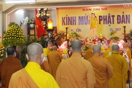 Phật giáo quận Gò Vấp trang nghiêm Kính mừng Phật đản tại chùa Huỳnh Kim