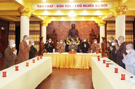 Ban Trị sự GHPGVN quận 3 họp triển khai Đại lễ Phật đản và An cư kiết hạ Phật lịch 2566