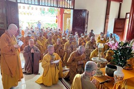 Lễ nhập kim quan Trưởng lão Hòa thượng Thích Nhựt Huệ