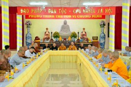 Phật giáo TP.Cần Thơ họp chuẩn bị cho Đại giới đàn Huệ Trường tổ chức vào tháng 7-2022