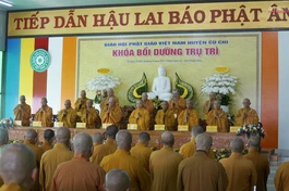 Lễ bế giảng khóa bồi dưỡng trụ trì năm 2022 của Phật giáo huyện Củ Chi