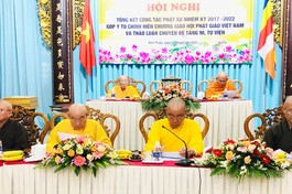 Ban Tăng sự GHPGVN tỉnh Bình Thuận tổng kết nhiệm kỳ 2017-2022