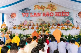 Lễ Vu lan - Báo hiếu tại chùa Giác Long (tỉnh Vĩnh Long)