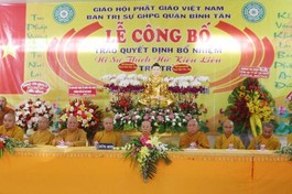 Lễ công bố quyết định bổ nhiệm trụ trì tịnh xá Ngọc Cầu