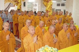 Chư Tăng trường hạ chùa Hưng Phước dâng lời cảm tạ đến chư tôn đức Ban chứng minh trường hạ