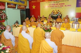 Lễ bế giảng khóa An cư kiết hạ Phật lịch 2566 tại chùa Pháp Thành