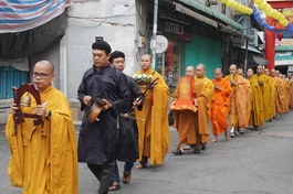 Phật giáo quận 3 tổ chức lễ rước và an vị hương linh đồng bào tử vong và cán bộ, chiến sĩ hy sinh trong đại dịch Covid-19 