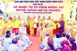 Ban Trị sự GHPGVN TP.Cần Thơ tổ chức lễ nhập tự - tu viện Dược Sư