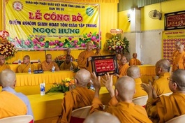 Lễ công bố Điểm sinh hoạt tôn giáo tập trung Ngọc Hưng (thị trấn Vĩnh Hưng, huyện Vĩnh Hưng)