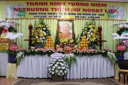 Tưởng niệm húy kỵ lần thứ nhất Ni trưởng Thích nữ Ngoạt Liên tại tổ đình Ngọc Phương