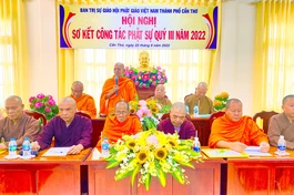 Ban Trị sự Phật giáo TP.Cần Thơ sơ kết công tác Phật sự quý III, năm 2022
