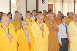 Chư tôn đức Ban Trị sự GHPGVN tỉnh Bình Thuận tưởng niệm tại Bảo tàng Hồ Chí Minh - chi nhánh Bình Thuận