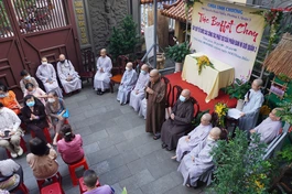 Lễ khai mạc tiệc buffet chay tại chùa Linh Chưởng