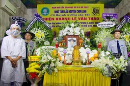 Ban Trị sự huyện Hóc Môn, Gia đình Phật tử TP.HCM viếng tang Huynh trưởng Thiện Khánh