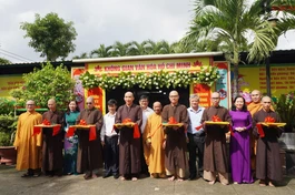 Lễ cắt băng ra mắt Không gian văn hóa Hồ Chí Minh tại chùa Pháp Thành