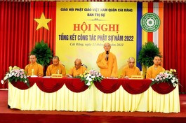 Phật giáo quận Cái Răng tổng kết công tác Phật sự 2022