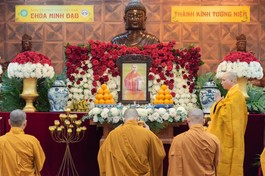 Trang nghiêm tưởng niệm Hòa thượng Thích Thiện Tường tại chùa Minh Đạo 