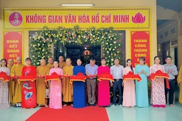 Ra mắt Không gian văn hóa Hồ Chí Minh tại chùa Pháp Bửu huyện Củ Chi, TP.HCM